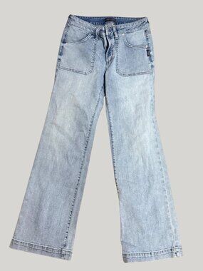 Silver Jeans Co. Patch Pocket Light Wash High Rise Wide Leg Jeans 29x31